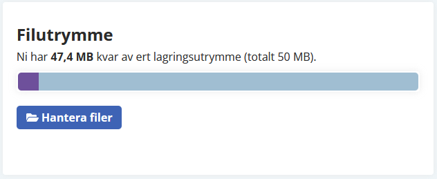 Filutrymme exempelbild